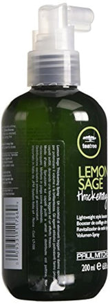 Spray espesante de sal de limón y árbol de té para cabello
