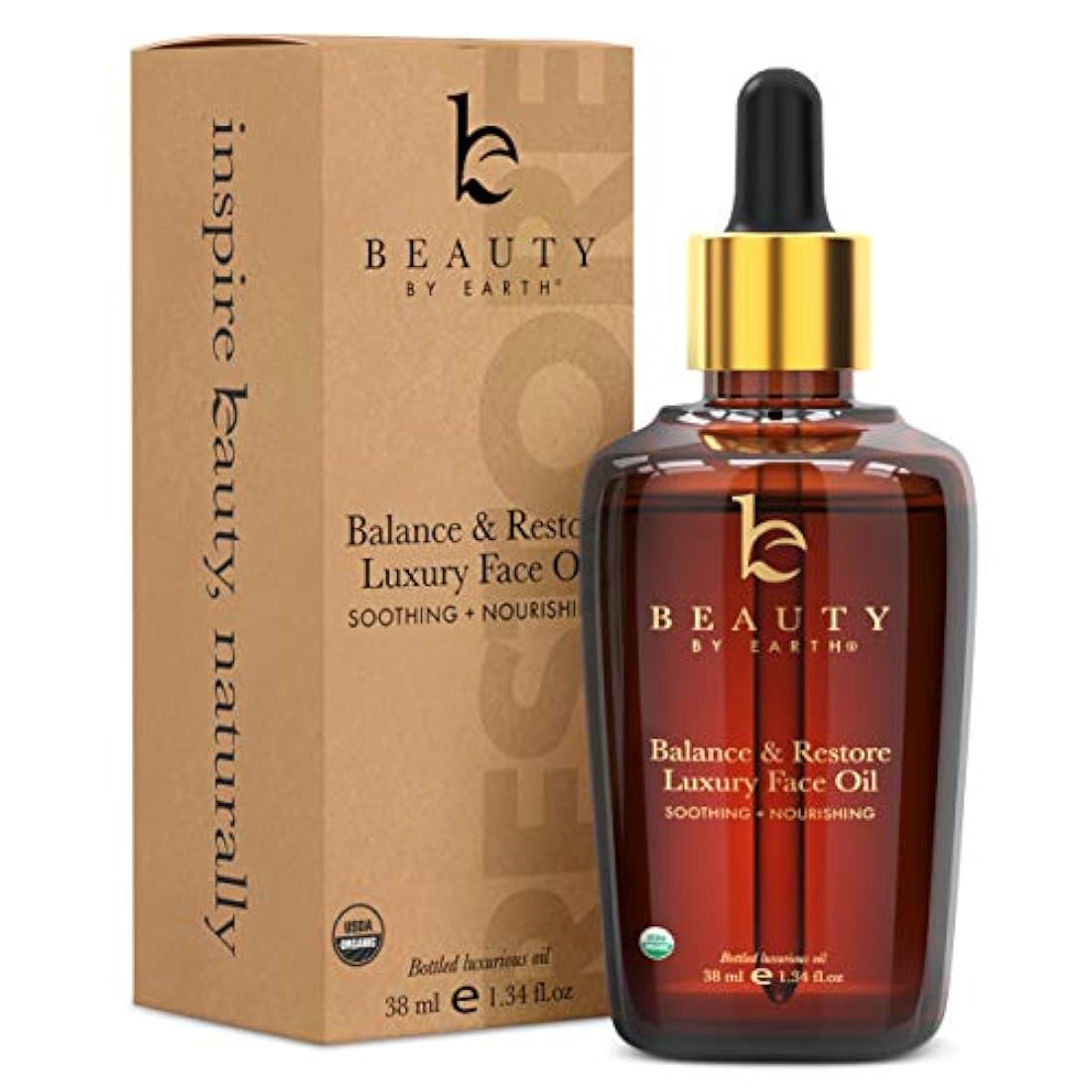 Aceite facial orgánico – Equilibra y restaura el aceite facial, mejor para piel grasa, propensa al acné o problemática, aceite hidratante para la cara ayuda a la piel aspecto equilibrado, volcado y juvenil.