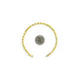 Pulseras de oro amarillo de 14 quilates con corte