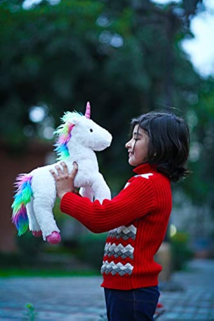 Peluche de unicornio arcoíris de peluche de 14 pulgadas