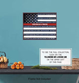 Impresión de la bandera patriótica de los bomberos