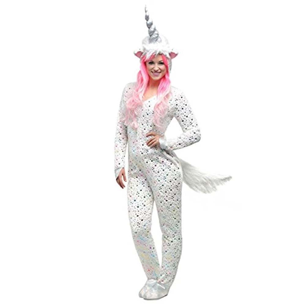 Disfraces Disfraz de unicornio mágico para mujer con capucha