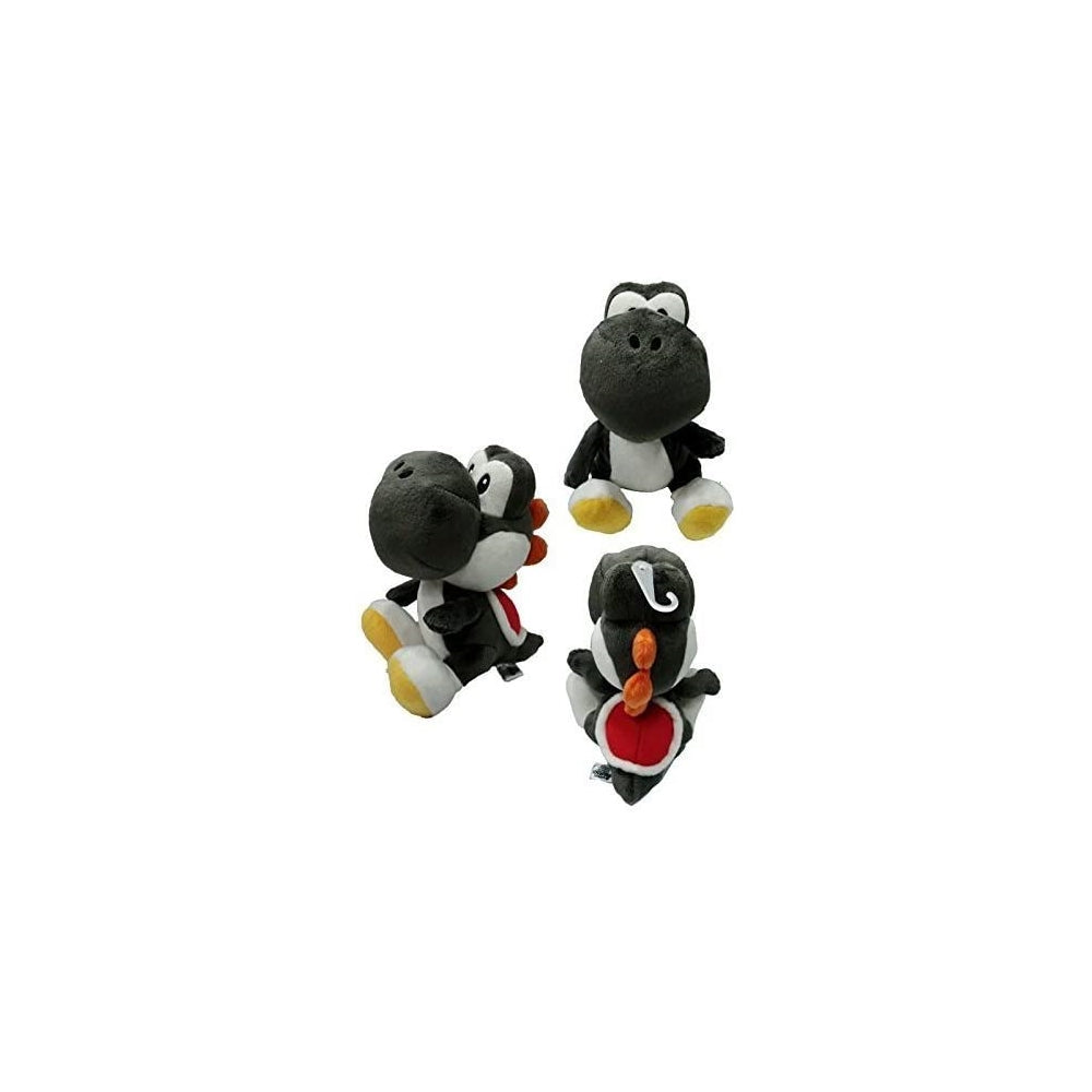 Peluches  Sanei Super Mario Series  Yoshi negro de 7 pulgadas