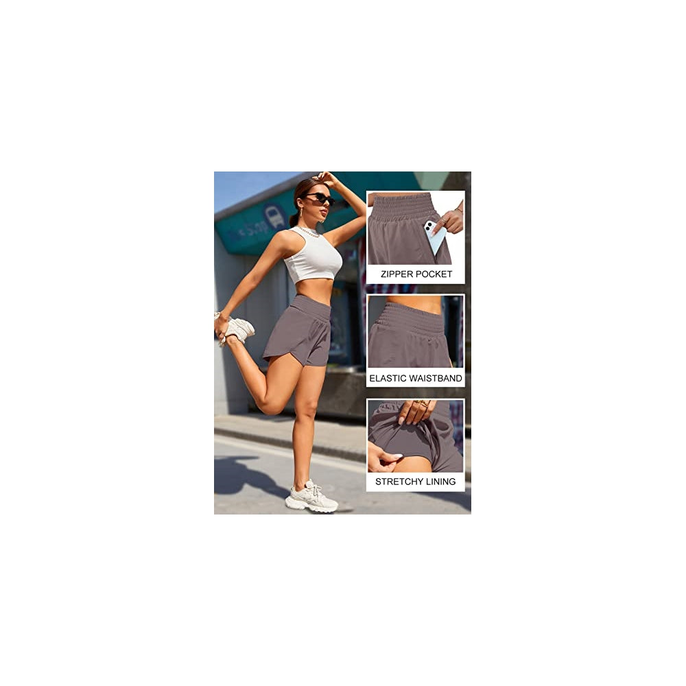 Shorts cortos deportivos de cintura alta para mujer S