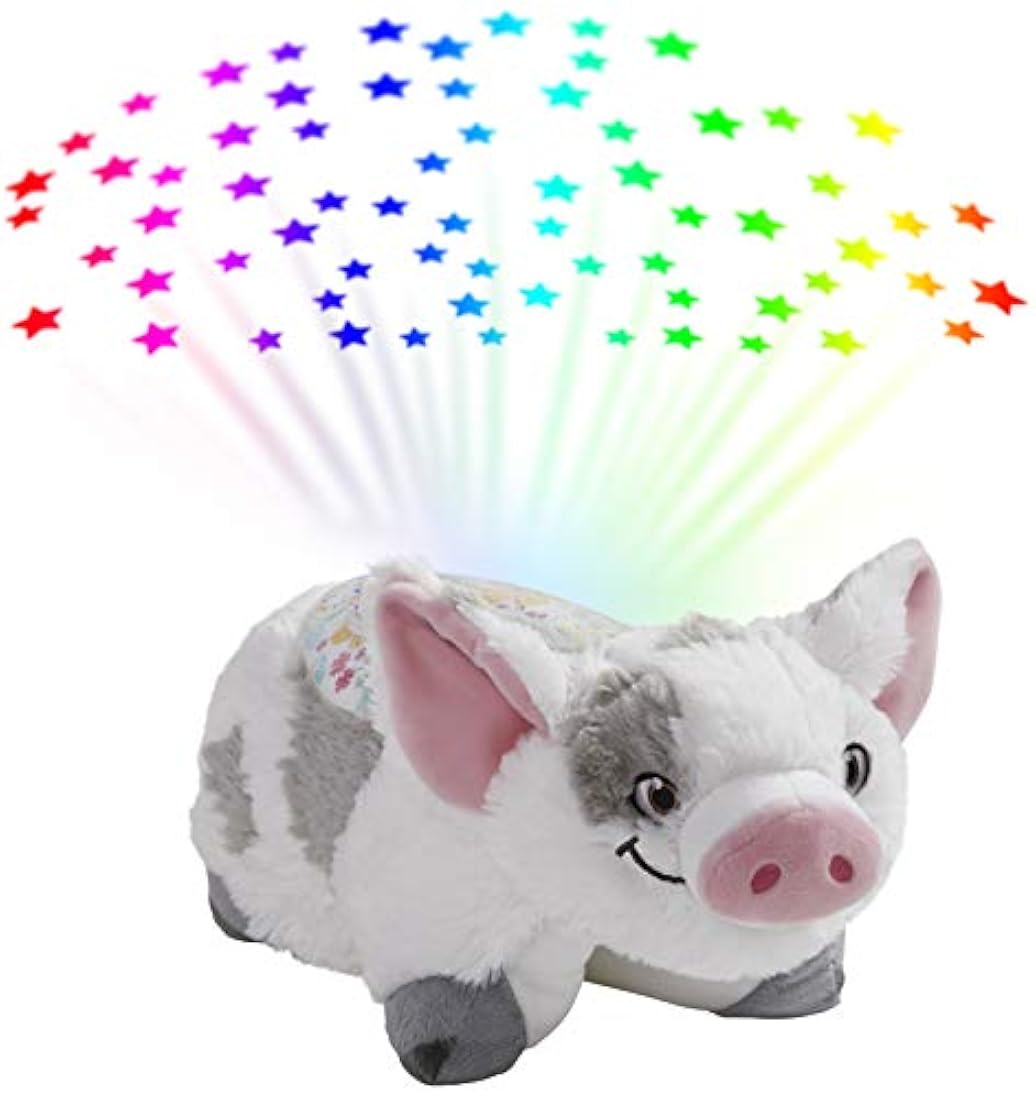 peluche cochino moana disney con Luz de noche
