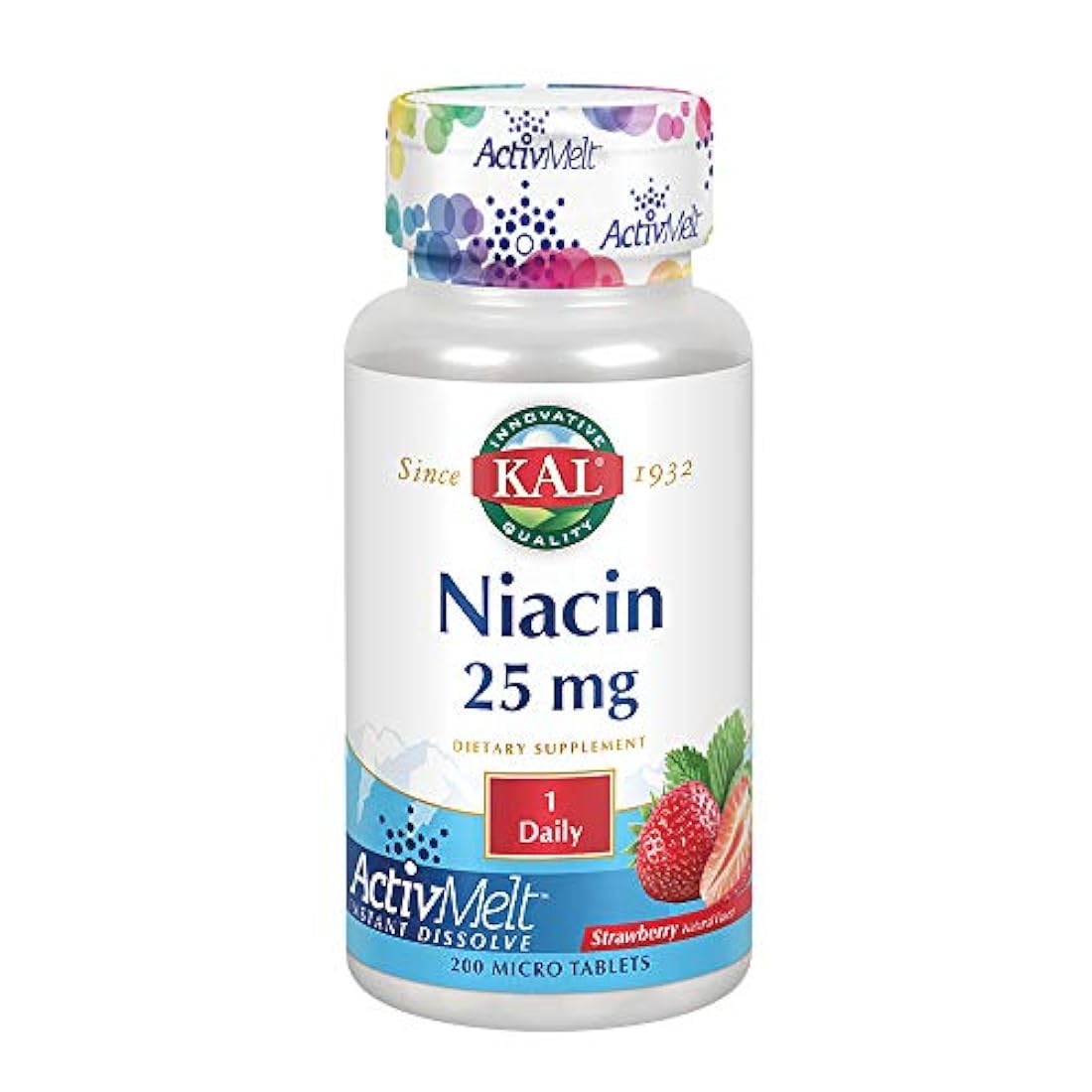 Niacina ActivMelt (25 mg Fresa) Kal 200 Losanje