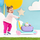Juguete para niños 3 en 1 con diseño de unicornio.
