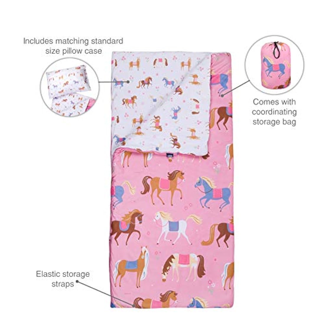 Saco de dormir con funda de almohada