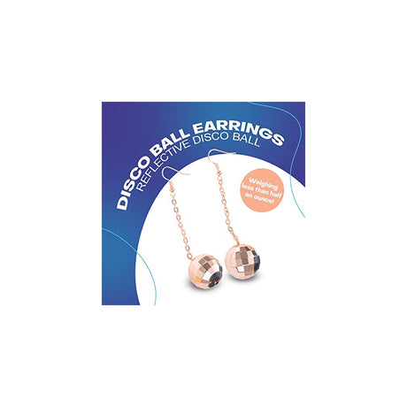 Aretes de bola de discoteca para mujer