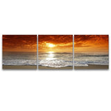 Pyradecor - 3 paneles Cuadros pinturas sobre lona Wall Art
