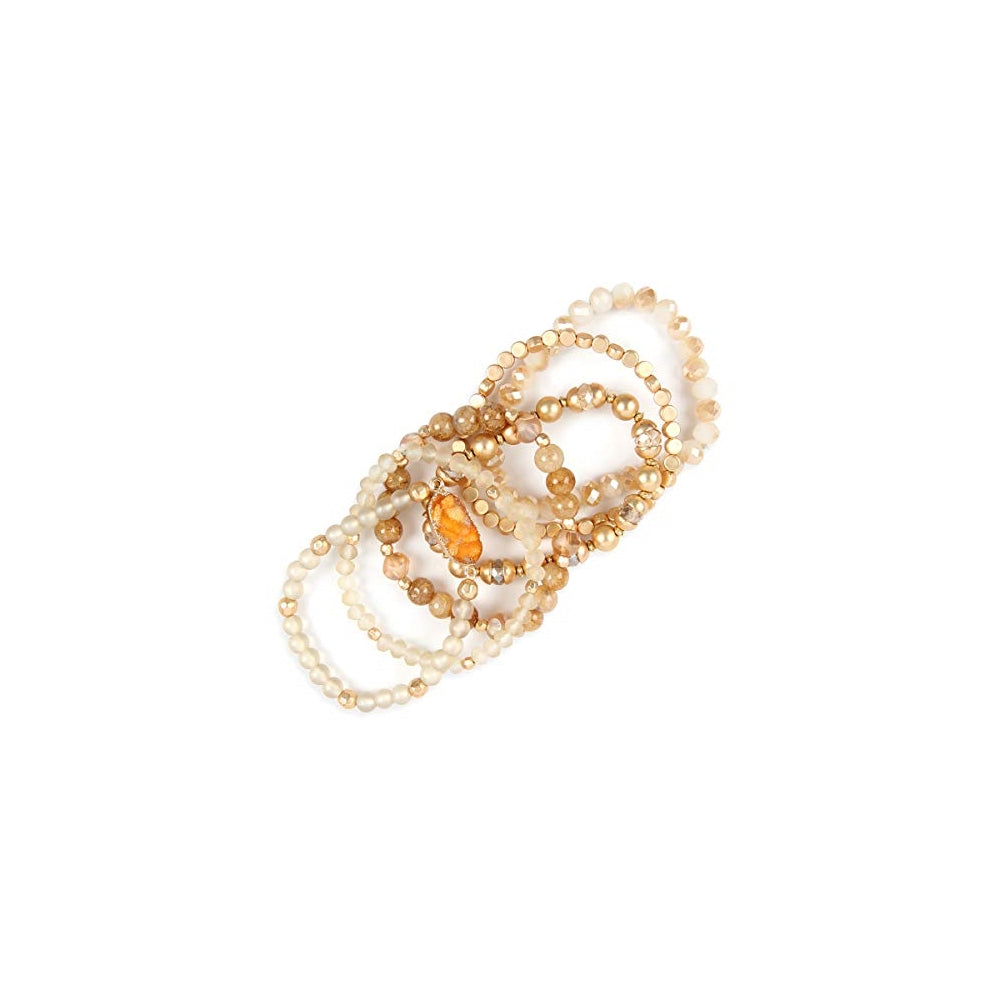 Pulseras y tobilleras de cuentas de acrílico estilo bohemio