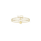 Pulseras y tobilleras de oro con iniciales para mujer