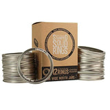 Anillos de acero inoxidable con diseño juego de 12