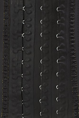 Lady Slim Cintura de látex colombiano Cincher / Trainer / Trimmer / Corset Weight Loss Shaper Black V2 L