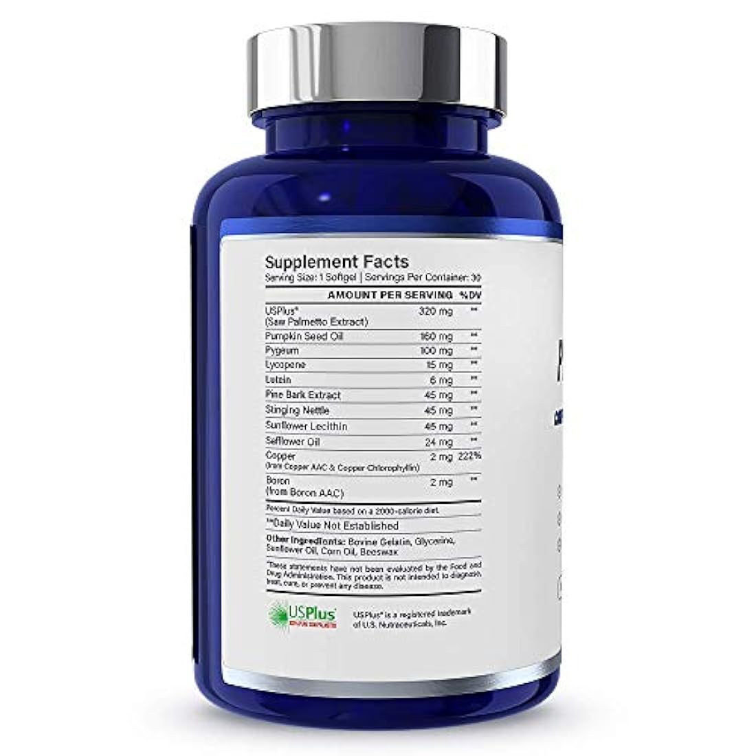 Suplemento de apoyo a la próstata de Palmetto Prostata 1MD
