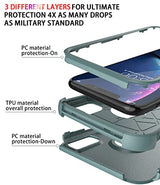 Diverbox Funda para iPhone Xr [a prueba de golpes] [a prueba de gotas] [a prueba de polvo], resistente funda de protección para Apple iPhone XR (verde pino)