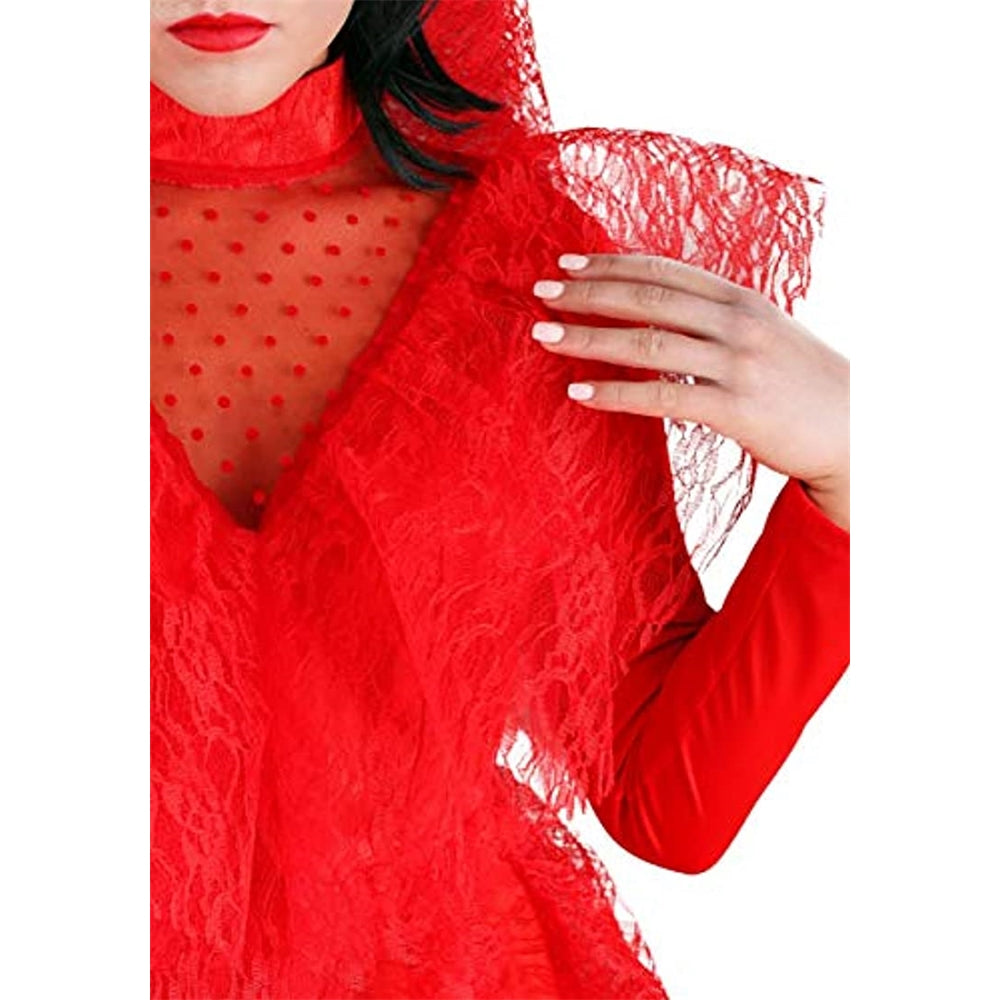 Disfraces Disfraz gótico rojo para mujer