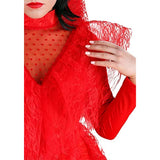 Disfraces Disfraz gótico rojo para mujer