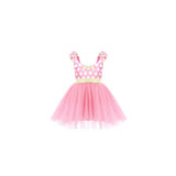 Disfraces de princesa con lunares rosa talla 2 años
