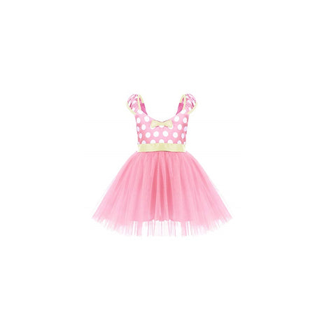 Disfraces de princesa con lunares rosa talla 2 años