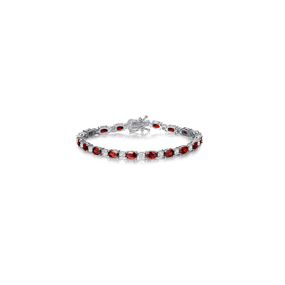 Pulseras y tobilleras de plata de ley con piedra natal