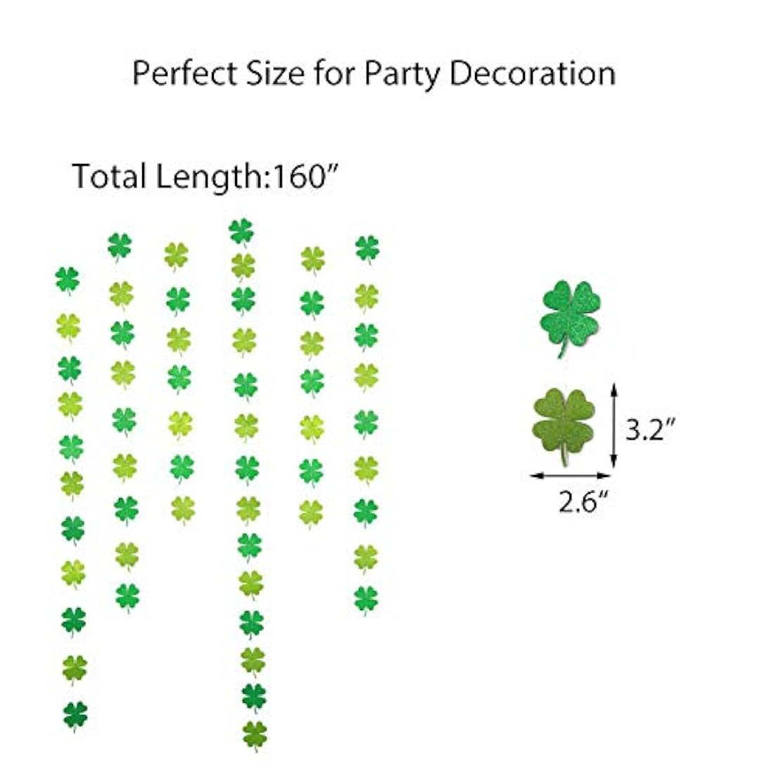 Guirnaldas del día de San Patricio, trébol