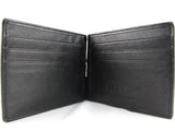 pelgio - Billetera de piel plegada genuina Stingray Skin