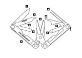 LEATHERMAN - Multiherramienta de llavero Micra con tijeras