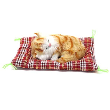 Peluche de felpa diseño de gato marrón con manta. Coolayoung