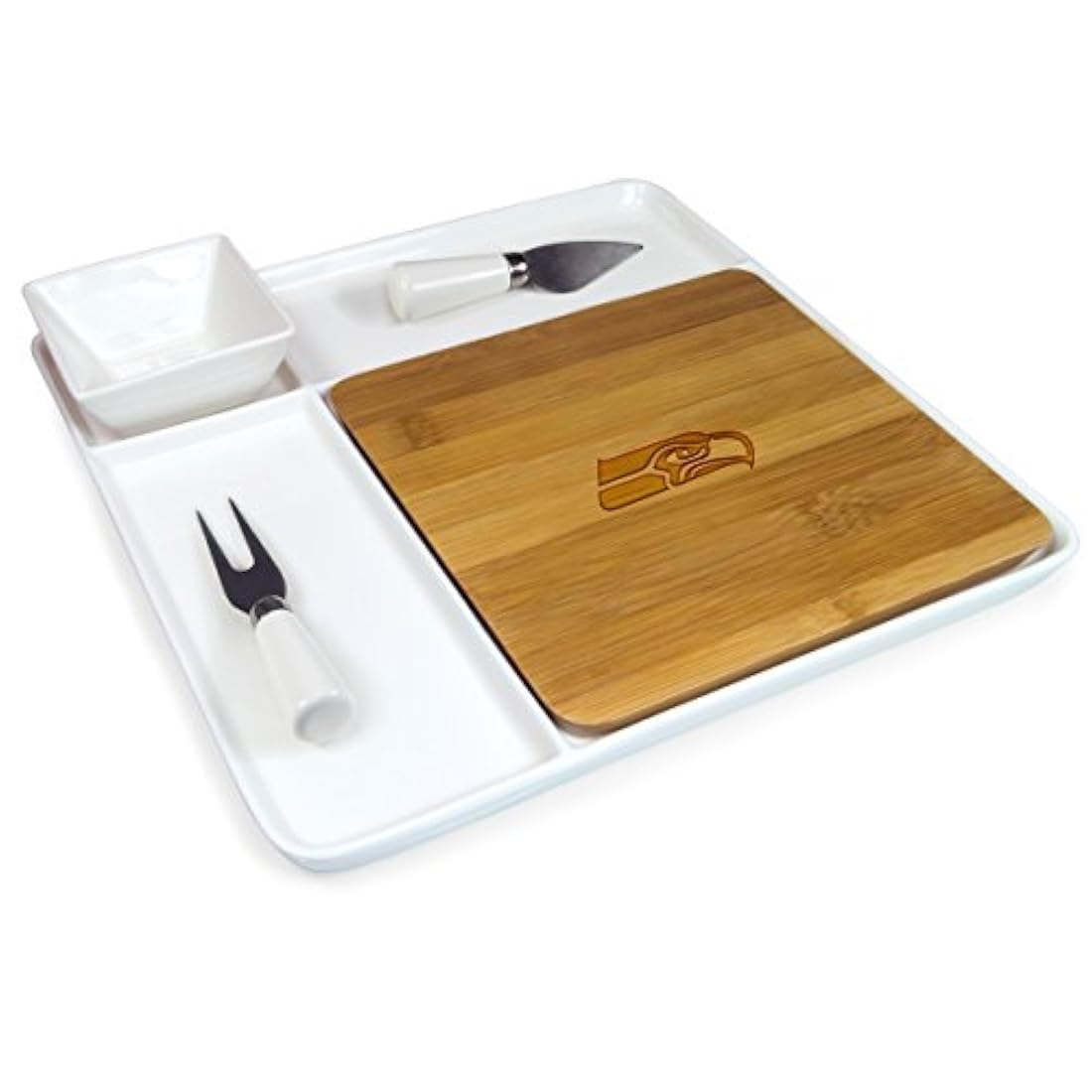 Bandeja para servir con herramientas de tabla de cortar