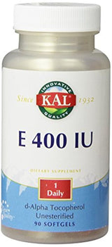 Kal E-400 D-Alpha Tocopherol 400 UI cápsulas blandas, 1, 1