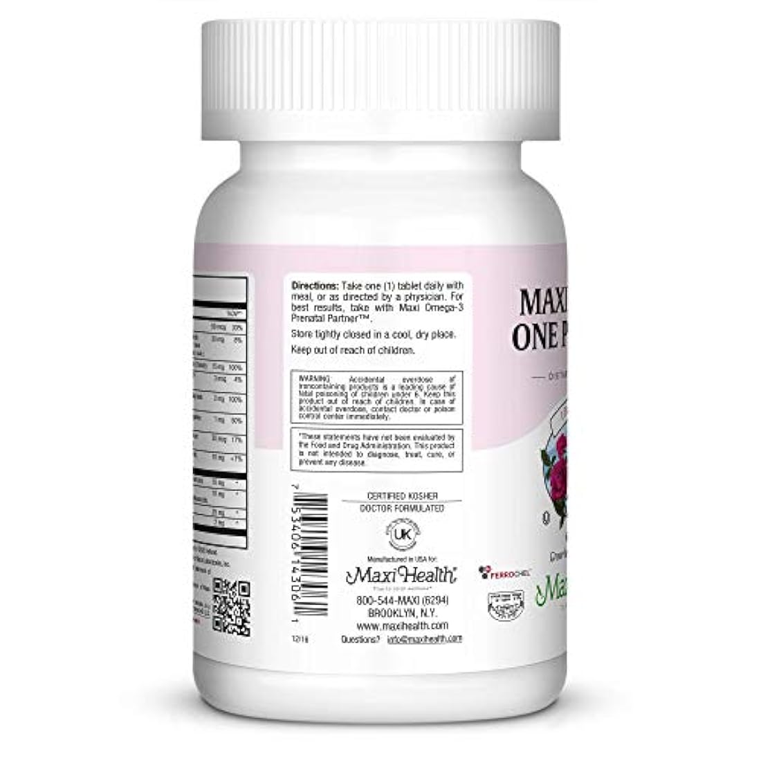 Maxi La Salud, una Prenatal, 60 tabletas