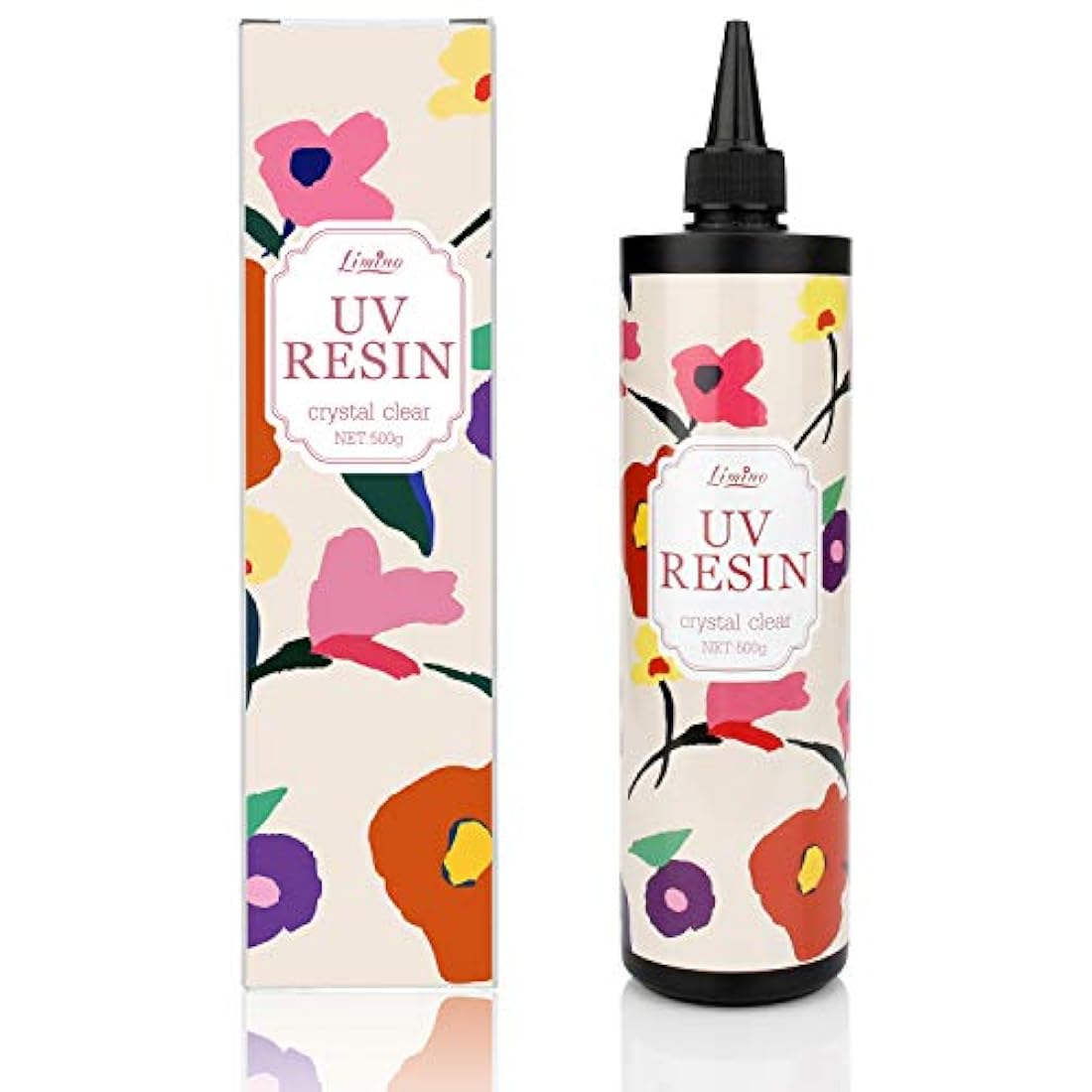 Resina UV – Resina epoxi endurecida ultravioleta mejorada de 17.64 oz para bricolaje y fabricación de joyas, molde de resina para bricolaje – Pegamento UV Solar Cure Resina activada por luz solar para fundición y revestimiento, decoración de manualidades