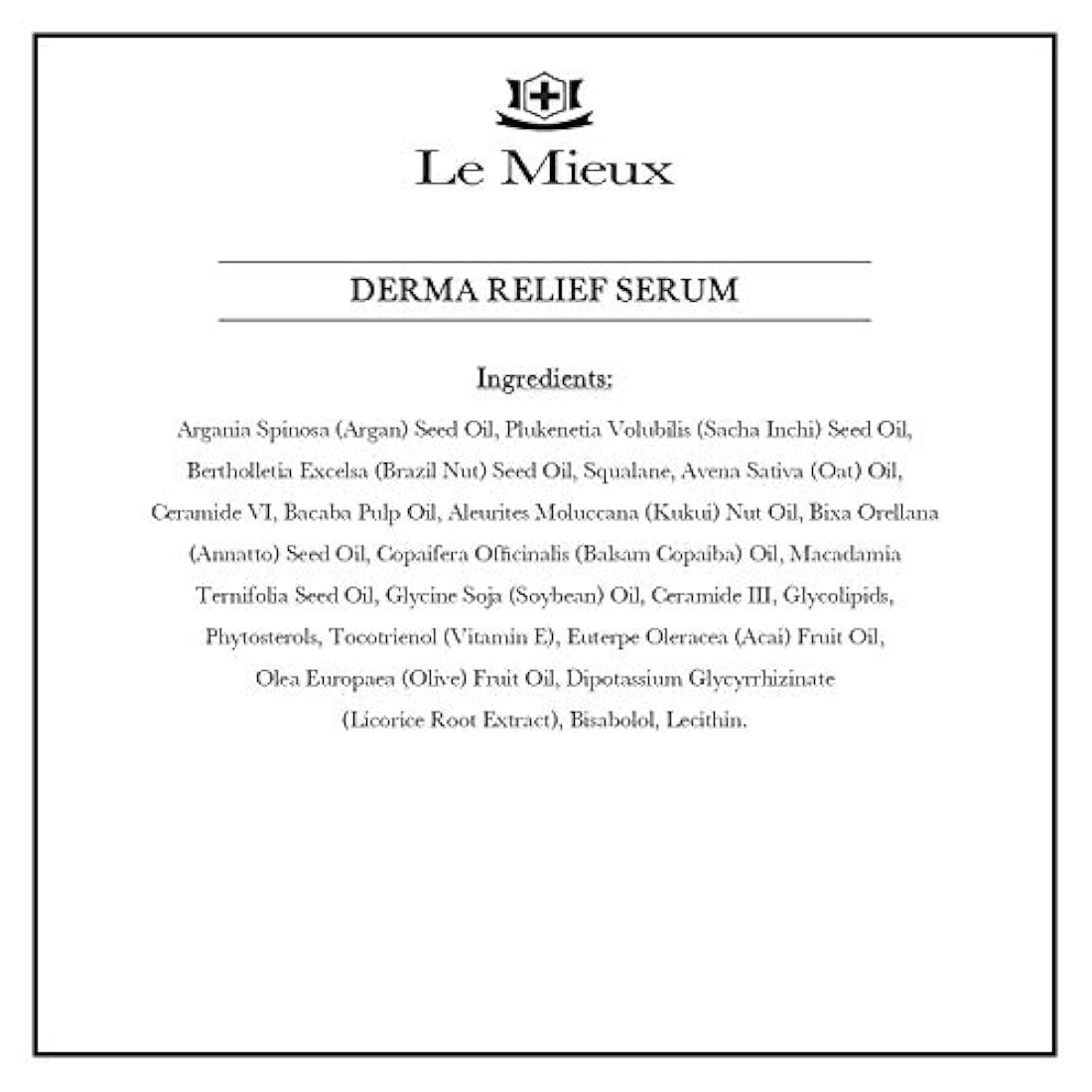 Le Mieux Derma Relief Serum - Suero hidratante de aceite