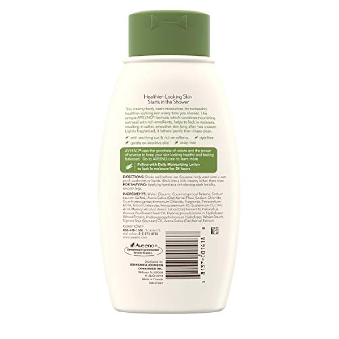 Aveeno Daily Hidratante Body Wash - 12 onzas