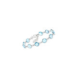 Pulseras de topacio azul cielo