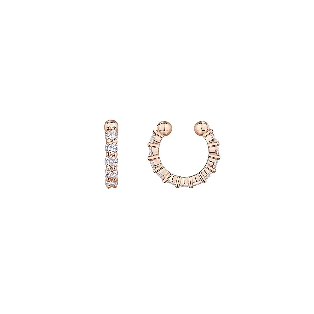 Aretes de plata  chapados en oro para mujer