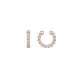 Aretes de plata  chapados en oro para mujer