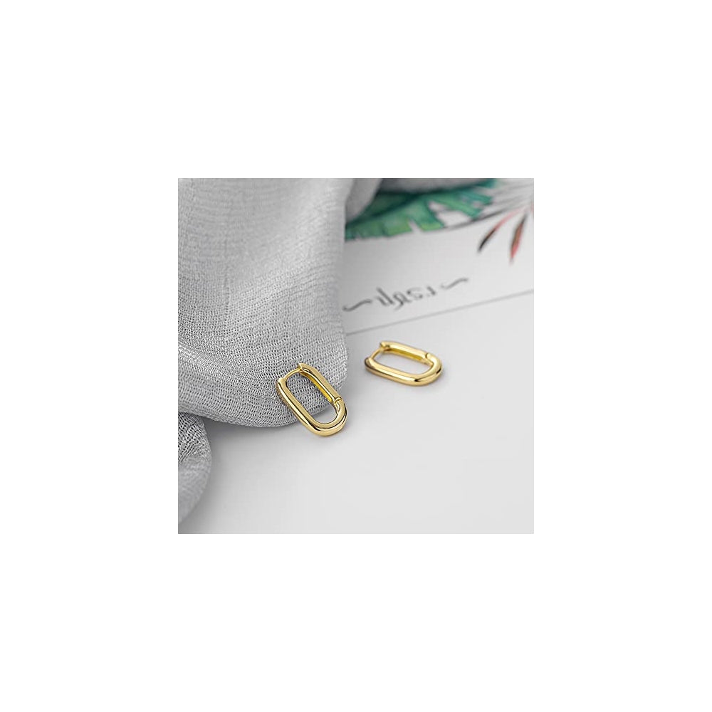 Aretes de aro pequeños de plata para mujer