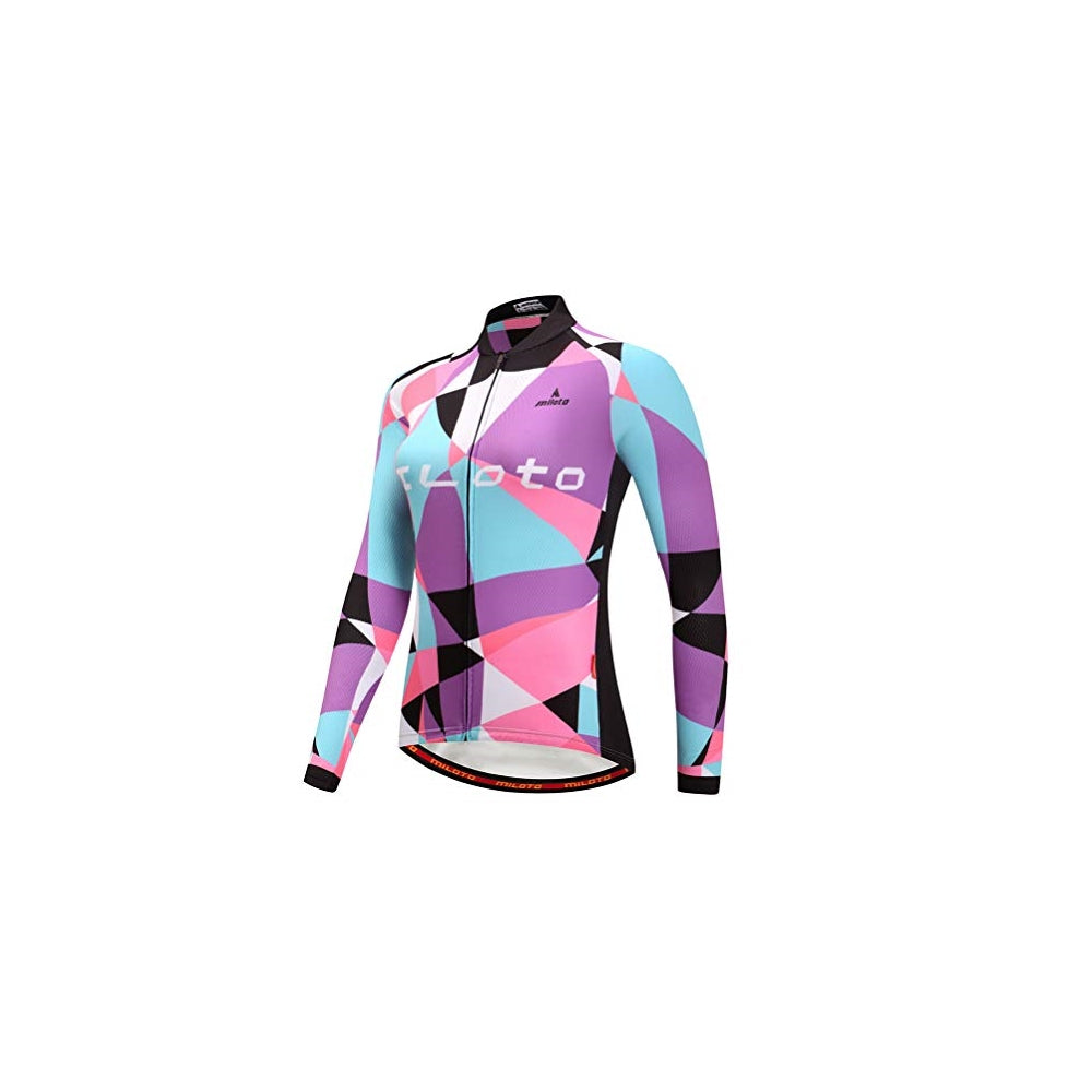 Camiseta de mujer para ciclismo reflectante forro polar Talla S