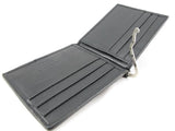 pelgio - Billetera de piel plegada genuina Stingray Skin