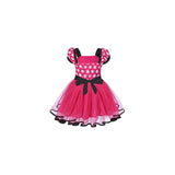 Disfraces de princesa con lunares rosado talla 2 años