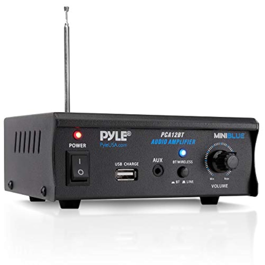 Amplificador de potencia del estéreo PYLE-HOME PCA12BT