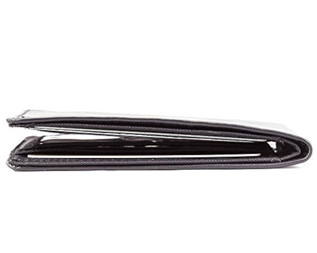 Cartera delgada de piel para hombre.