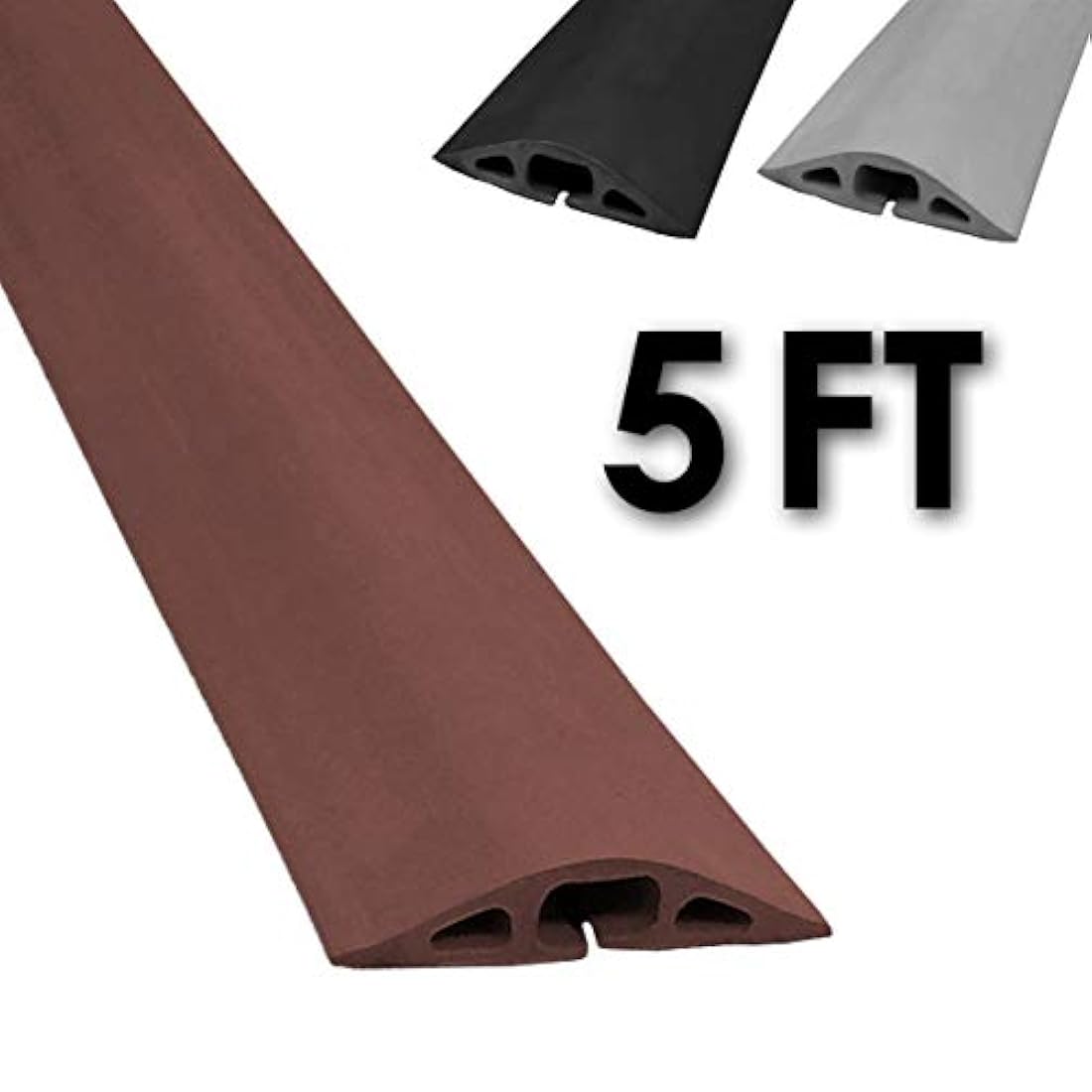 D-2 funda para cables con conducto de goma Marrón