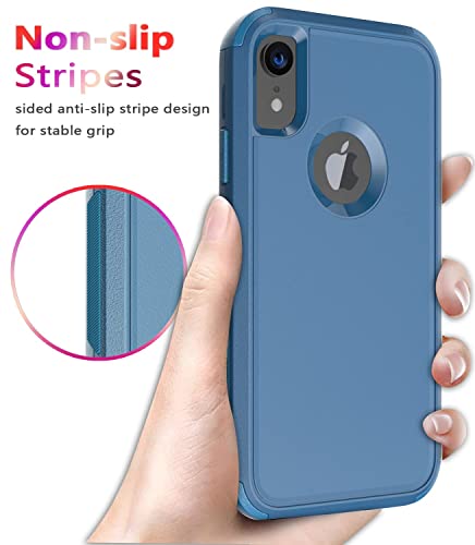 Diverbox for iPhone Xr Case [Shockproof] [Dropproof] [Dust-Proof],Heavy Duty Protection Phone Case Cover for Apple iPhone XR (Blue)