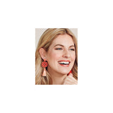 Aretes  de borla de resina acrílica para mujeres