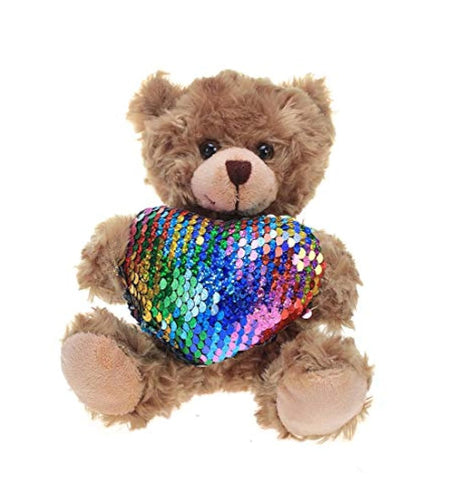 Peluche diseño de Osito marrón con corazon, Made By Aliens
