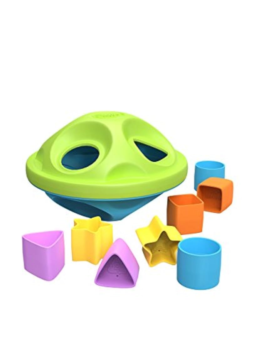 Clasificador de formas Green Toys, Verde/Azul