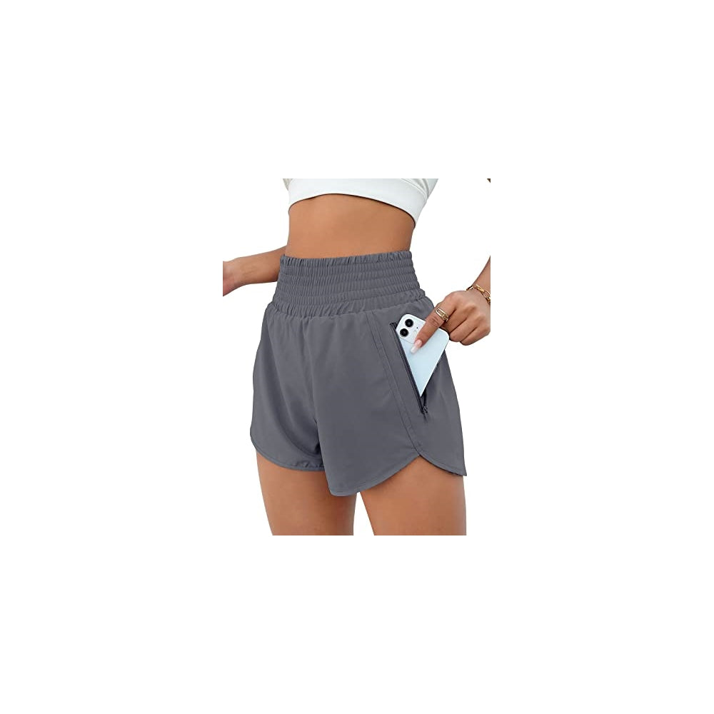 Shorts cortos deportivos de cintura alta talla S